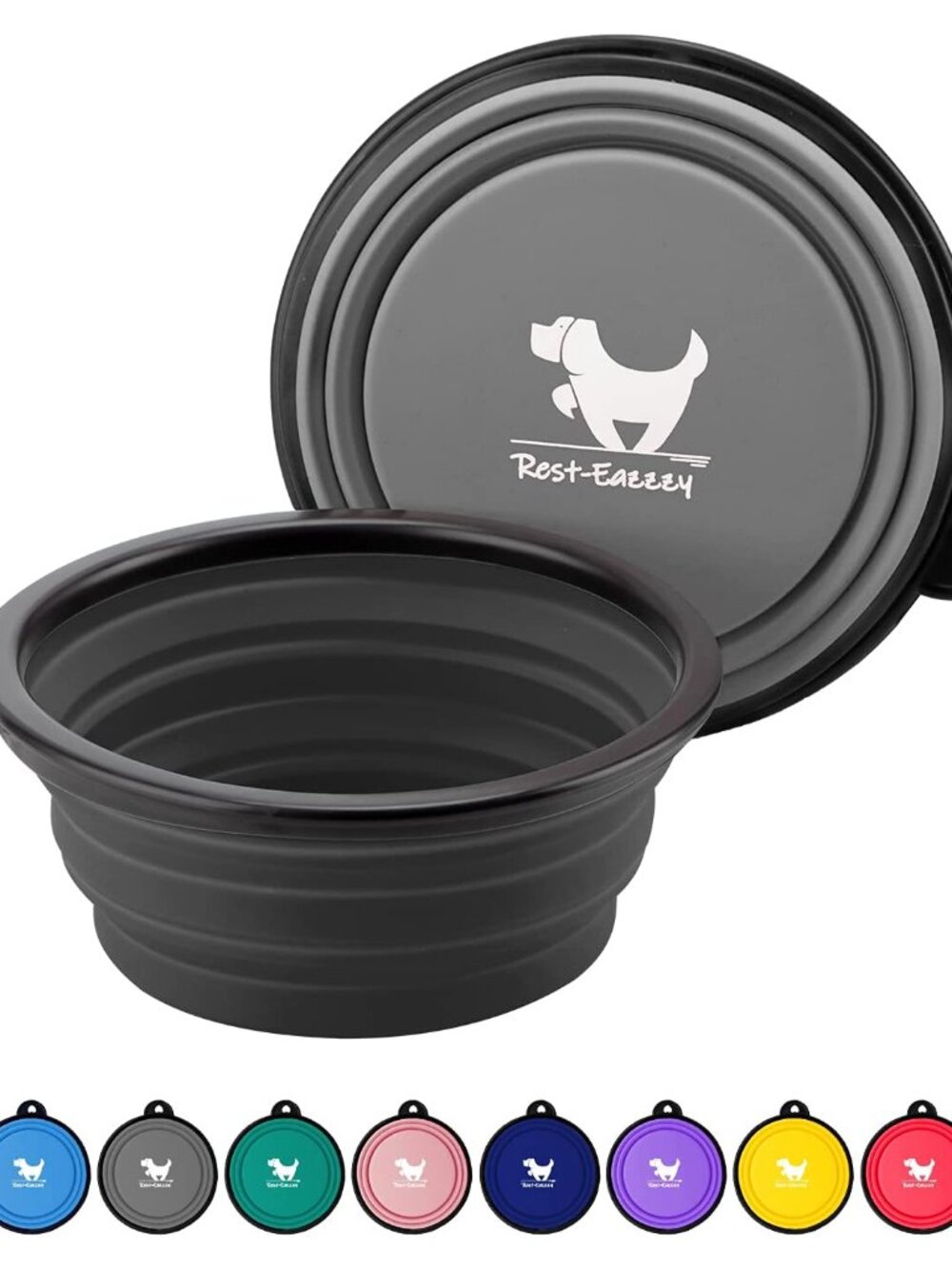 Collapsible Dog Bowls for Travel, 2-Pack Dog Portable Water Bowl for Dogs Cats P